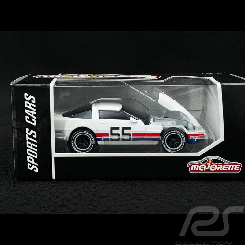 Chevrolet Corvette C4 n° 55 Racing Sports Premium Showbox Blanc / Bleu / Rouge 1/59 Majorette 212052793STB