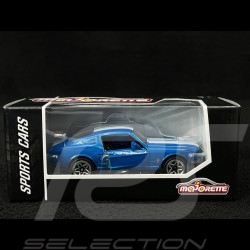 Ford Mustang Fastback Racing Sports Premium Showbox Blau / Weiß 1/59 Majorette 212052793STB