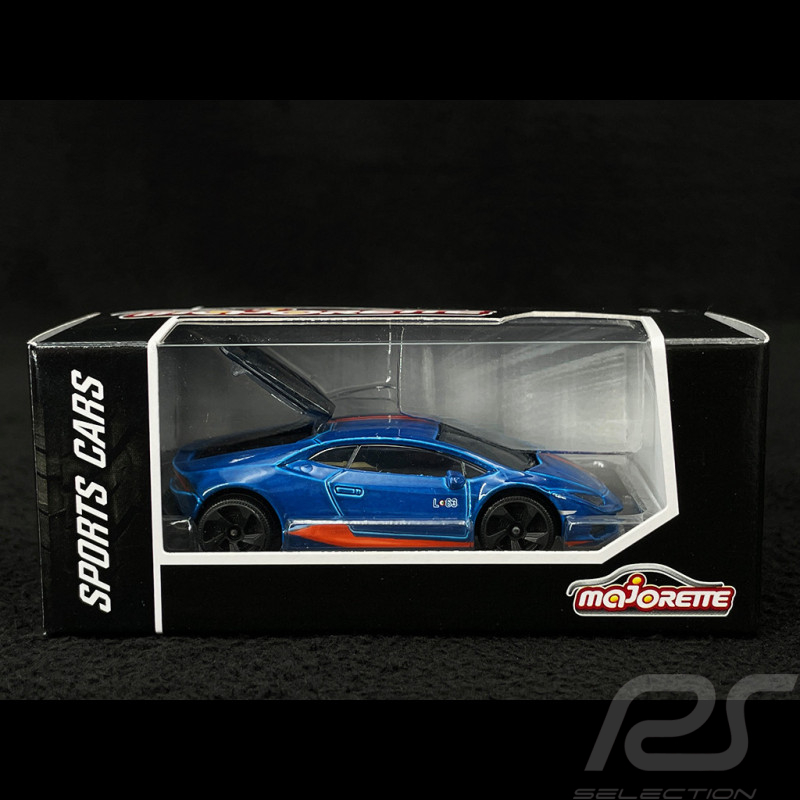 Lamborghini Huracan LP 610 Racing Sports Premium Showbox Blue / Orange 1/59 Majorette 212052793STB
