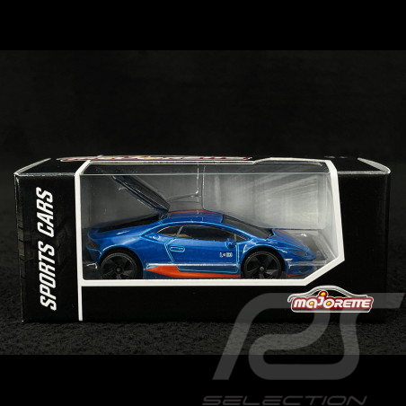 Lamborghini Huracan LP 610 Racing Sports Premium Showbox Bleu / Orange 1/59 Majorette 212052793STB
