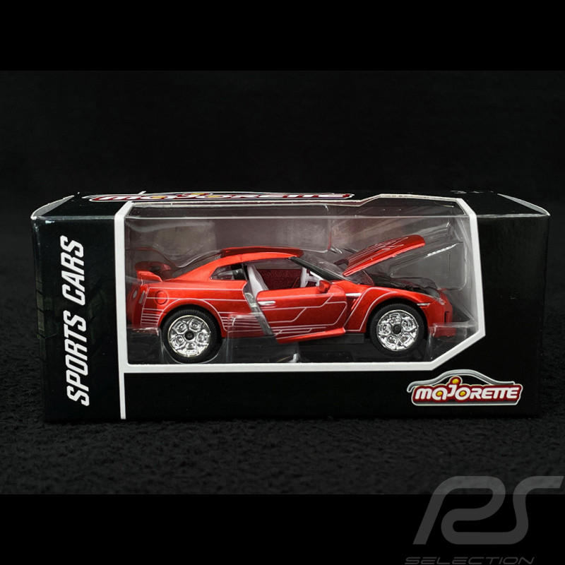 Nissan GTR Racing Sports Premium Showbox Rot Metallic 1/59 Majorette 212052793STB