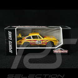 Porsche 911 Carrera RS 2.7 N° 139 Racing Sports Premium Showbox Jaune / Rouge 1/59 Majorette 212052793STB