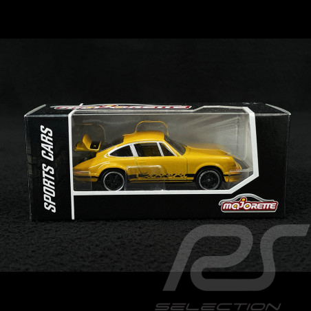Porsche 911 Carrera RS 2.7 Racing Sports Premium Showbox Yellow / Black 1/59 Majorette 212052793STB