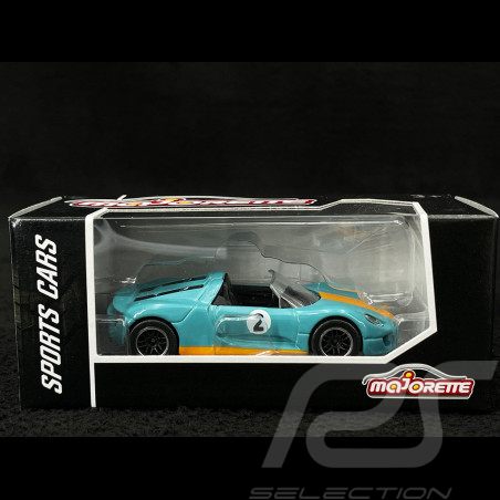 Porsche 918 Spyder n° 2 Racing Sports Premium Showbox Bleu Gulf / Orange 1/59 Majorette 212052793STB