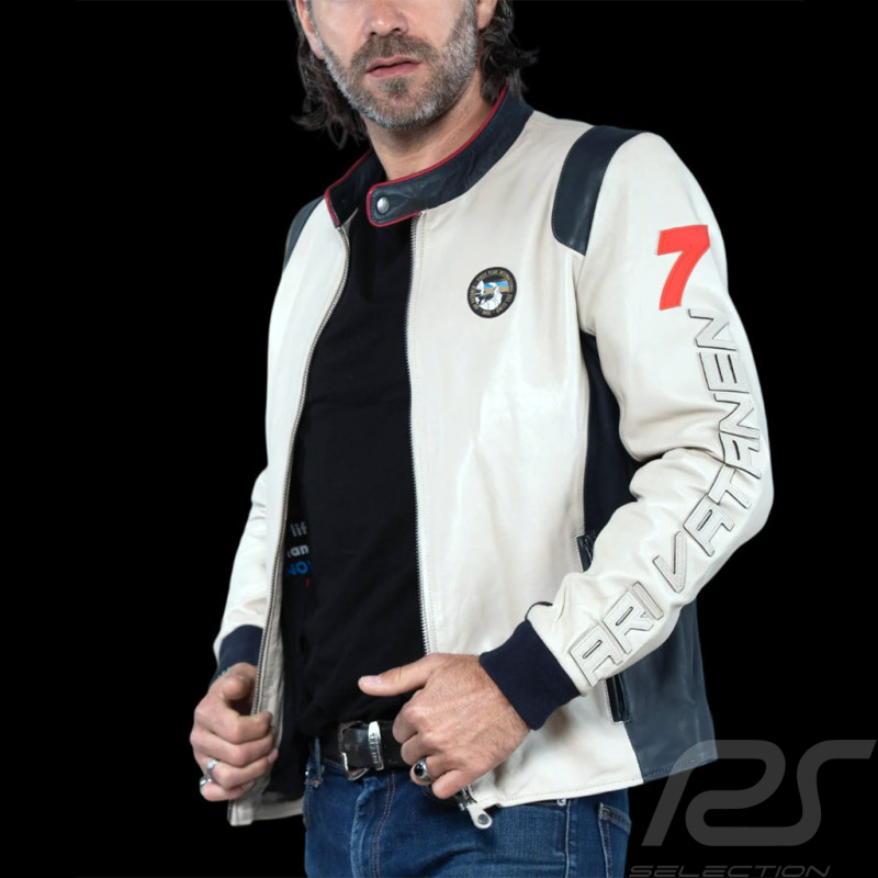 Ari Vatanen Jacke Pikes Peak 1988 Leder Beige Natur 27543-2001 - Herren