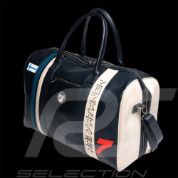 Très grand sac Cuir Ari Vatanen Pikes Peak 1988 Weekender 72h Bleu marine 27545-1000