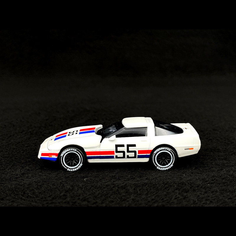 Chevrolet Corvette C4 n° 55 Racing Sports Premium Showbox White Blue  Red 1/59 Majorette 212052793STB