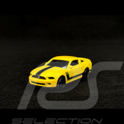 Ford Mustang Boss 302 Racing Sports Premium Showbox Yellow / Black 1/59 Majorette 212052793STB