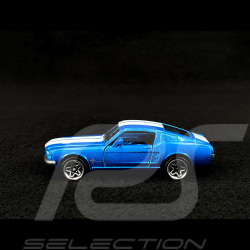 Ford Mustang Fastback Racing Sports Premium Showbox Blau / Weiß 1/59 Majorette 212052793STB