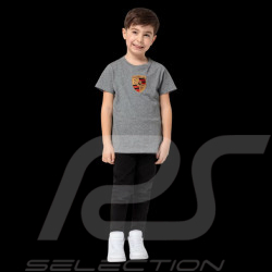 T-Shirt enfant Porsche Ecusson Gris Mélange WAP206RESS