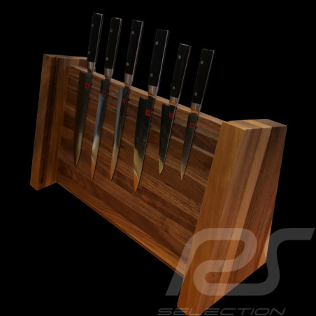 Wooden block for 8 knives Walnut by F.A. Porsche Chroma K16