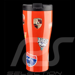 Mug Thermos Porsche AHEAD Ecusson isotherme Laqué Orange WAP0501700SAHD