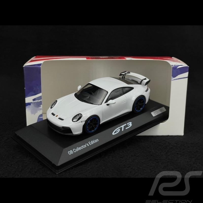 NUMEROS SPECIAUX - Porsche 911 GT3 Type 992 RHD 2021 GB Collector's Edition Blanc Carrara 1/43 Minichamps WAP0202720RGT3