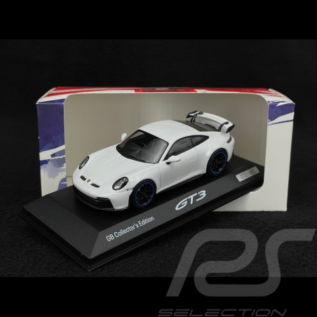 Exemplaire n° 1 / 992 Porsche 911 GT3 Type 992 RHD 2021 GB Collector's Edition Blanc Carrara 1/43 Minichamps WAP0202720RGT3