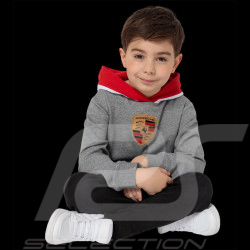 Kids Porsche Sweatshirt Crest Gray Melange WAP205RESS