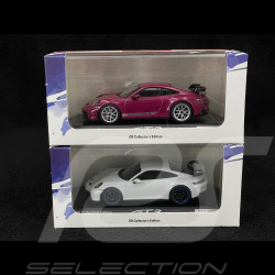 Duo Porsche 911 GT3 Type 992 RHD 2021 Ruby Red / Carrara White 1/43 Minichamps WAP0202710RGT3 / WAP0202720RGT3