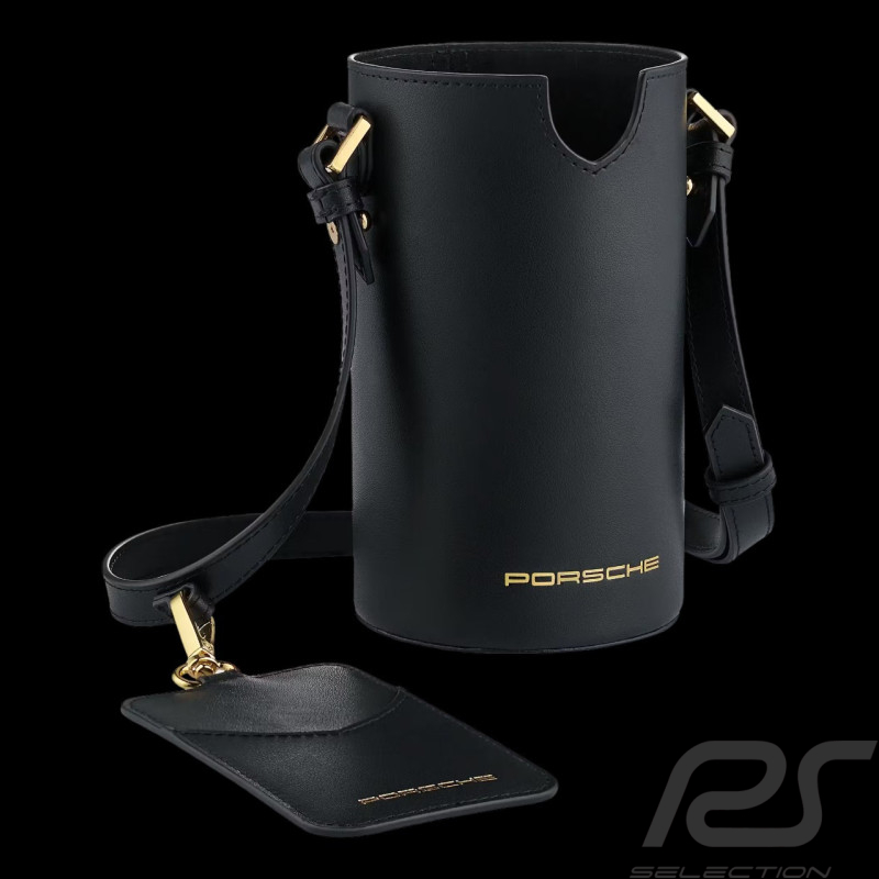 Sac Porsche à bandoulière porte-gobelet Cuir Noir WAP0350020SCHB