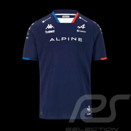 Alpine T-Shirt F1 Team Pierre Gasly France Kappa Blau 381Z61W-A04 - Herren