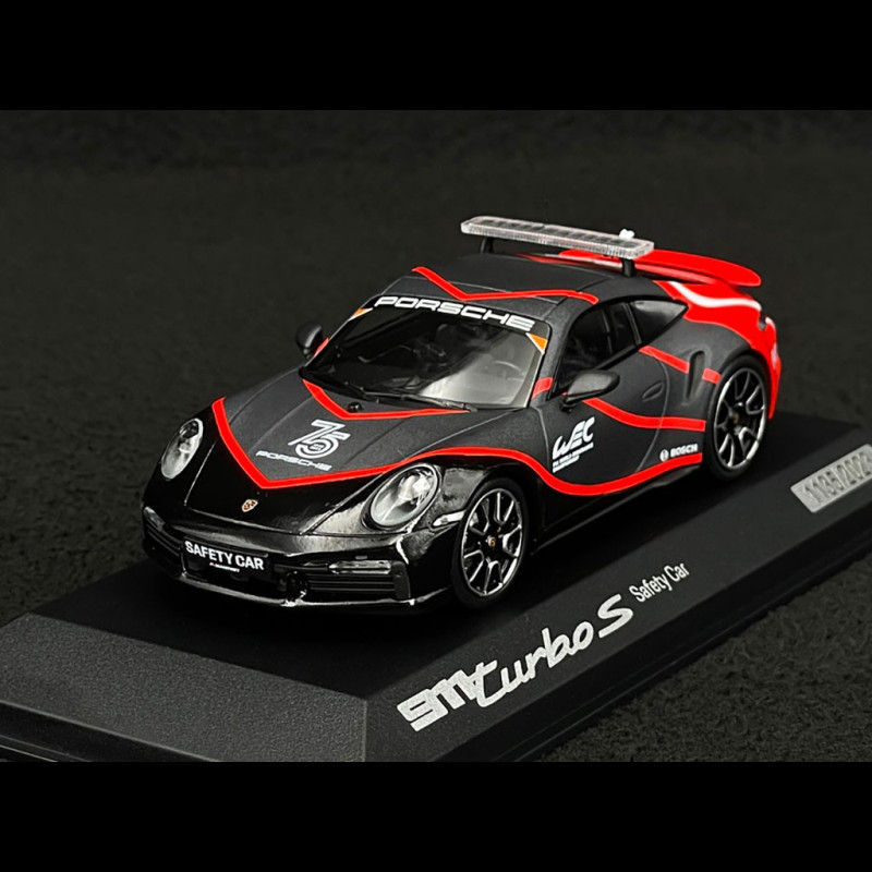 Porsche 911 Turbo S Type 992 WEC Safety Car 2024 Black / Red 1/43