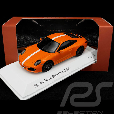 Porsche 991 Carrera S Grand Prix Tennis Stuttgart 2016 orange 1/43 Spark WAX02020026