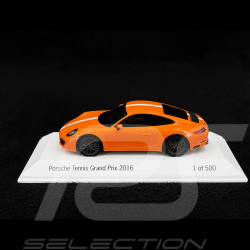 Porsche 991 Carrera S Grand Prix Tennis Stuttgart 2016 orange 1/43 Spark WAX02020026