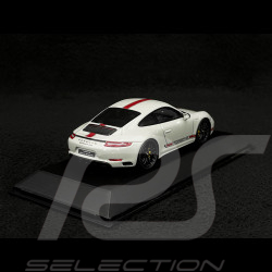 Porsche 911 Carrera GTS type 991 Mk II crayon grey / red stripes 1/43 Spark WAX02020055