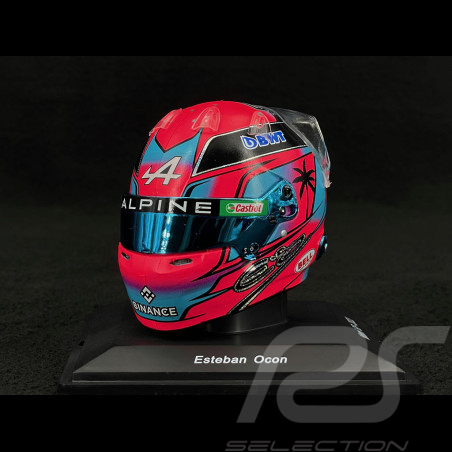 Casque Esteban Ocon GP Miami 2023 1/5 Spark 5HF103