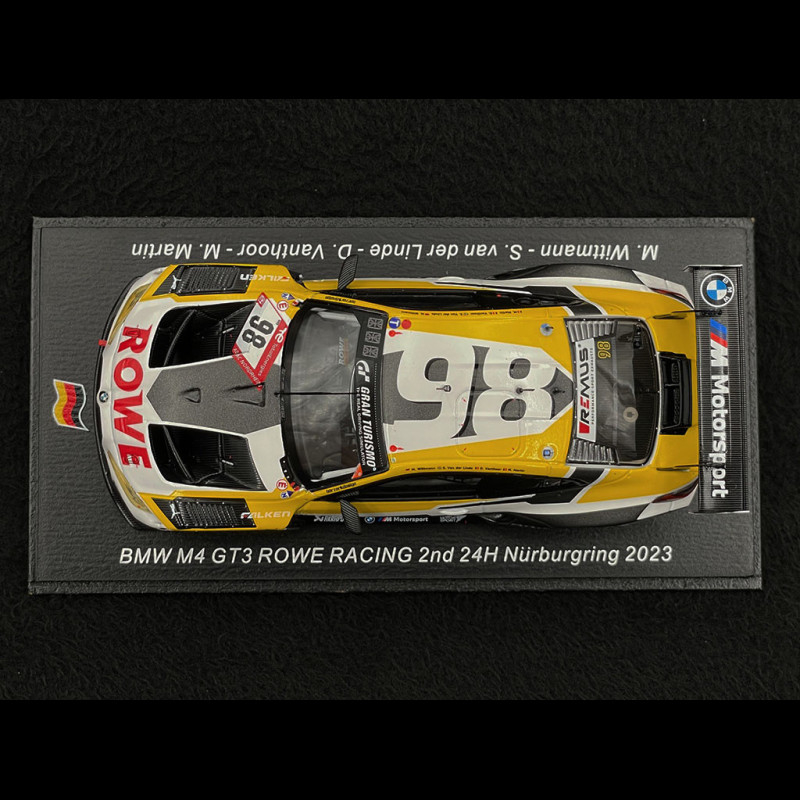 Voiture Miniature Spark BMW M6 GT3 Nürburgring 2020 N°98 – échelle 1/18, Métal Et Plastique, Neuve