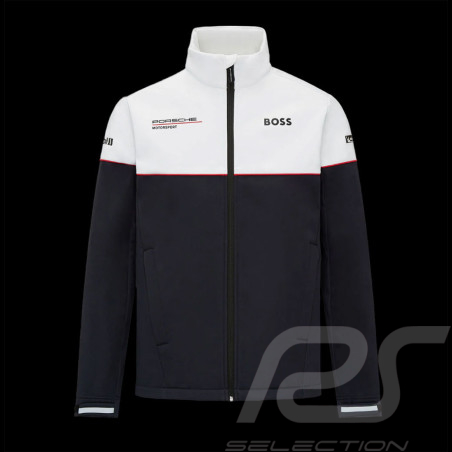 Porsche Boss Jacke Motorsport  Softshell schwarz / weiß WAP435P0MS - Herren