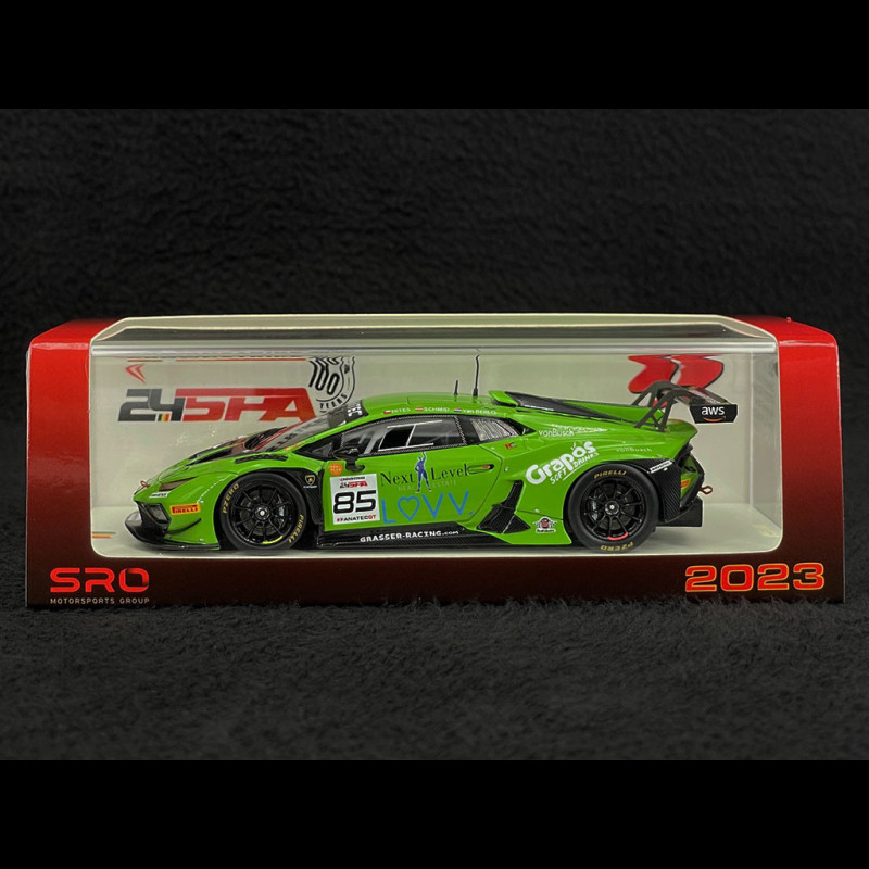 Miniature Spark Lamborghini Huracan GT3 Evo – #11 Grasser Racing – Daytona 2020 – 1/43