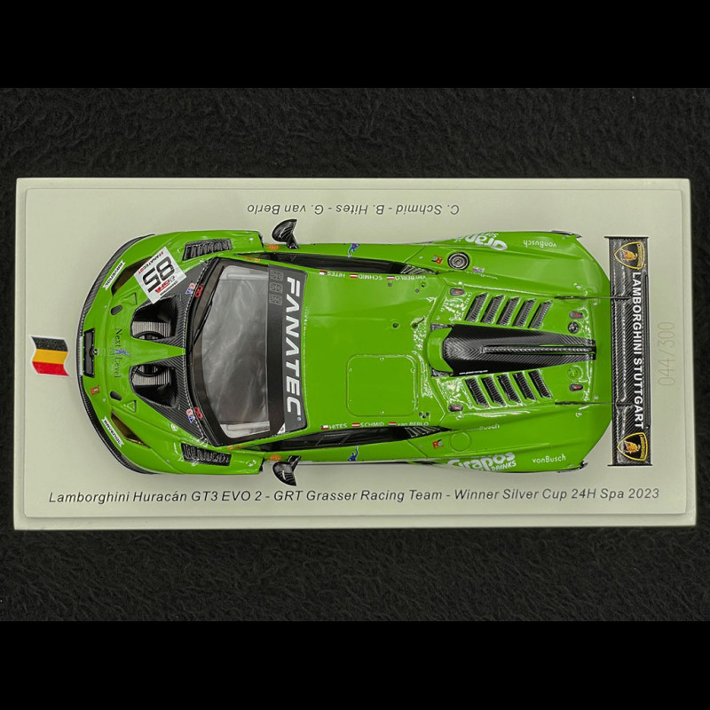 Miniature Spark Lamborghini Huracan GT3 Evo – #11 Grasser Racing – Daytona 2020 – 1/43