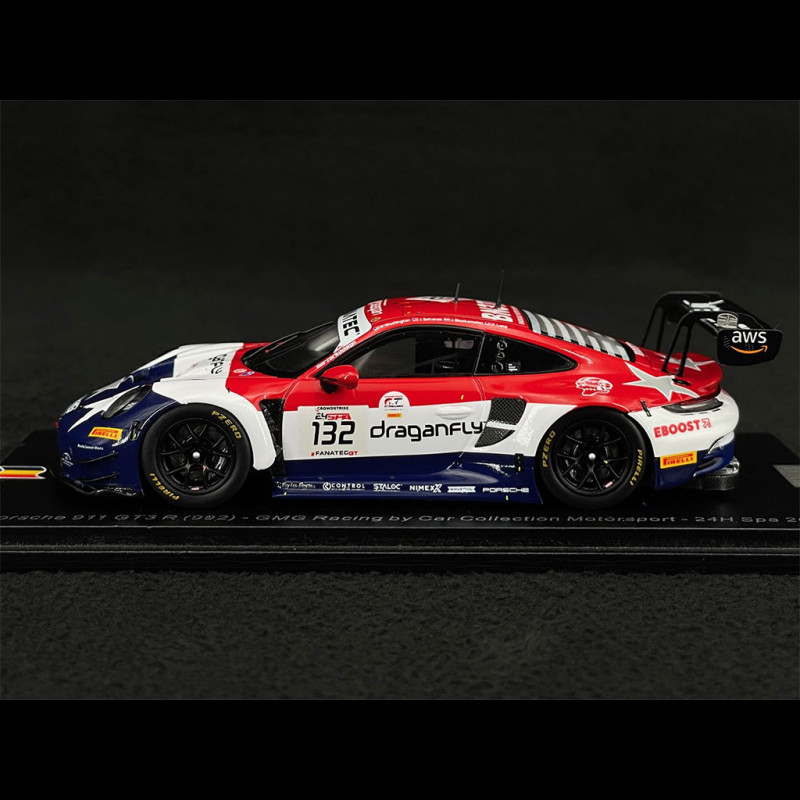 Porsche 911 GT3R 992 44 24 Heures de Spa Francorchamps 2023 Spark SB713 - Miniatures Autos Motos