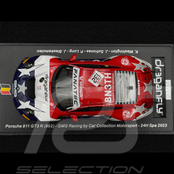 Porsche 911 GT3 R Type 992 n° 132 24h Spa 2023 1/43 Spark SB744