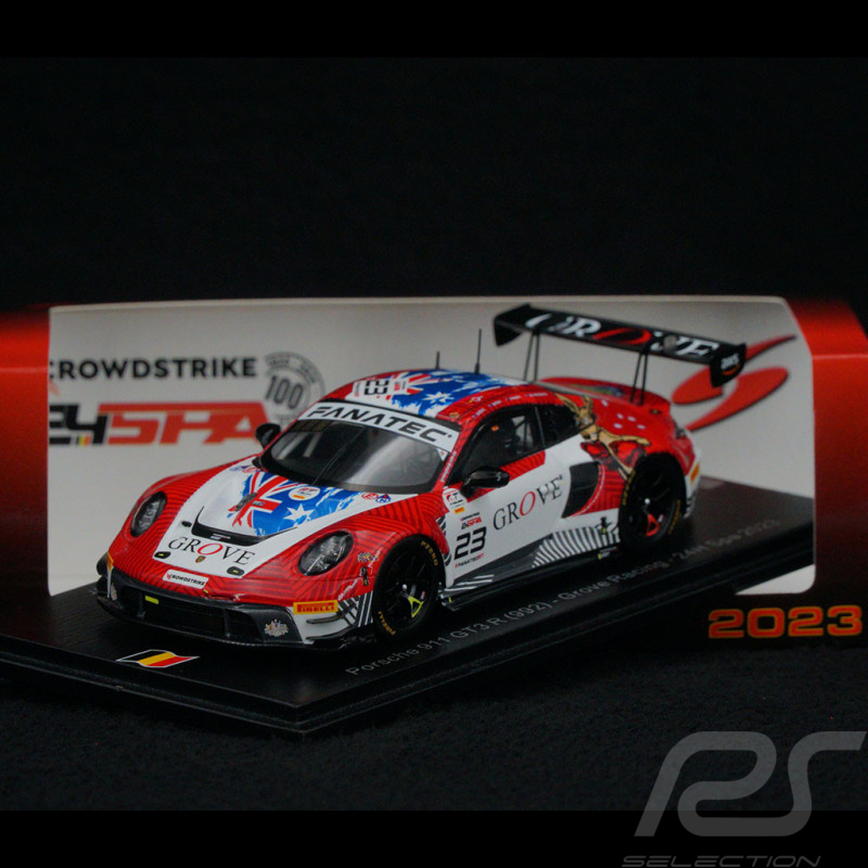 Porsche 911 GT3 R Type 992 n° 23 24h Spa 2023 1/43 Spark SB725