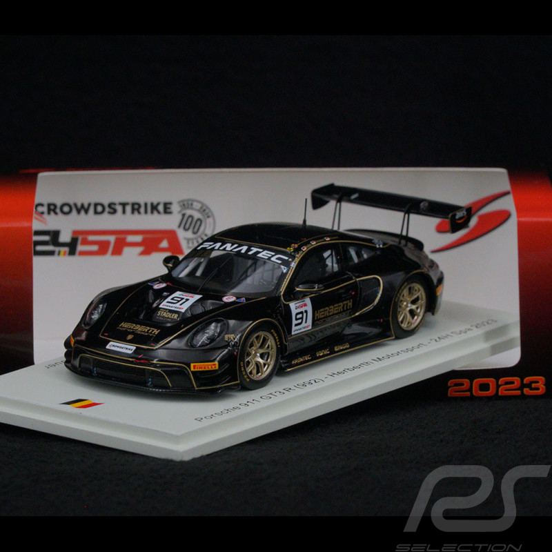 Porsche 911 GT3 R Type 992 n° 91 24h Spa 2023 1/43 Spark SB715