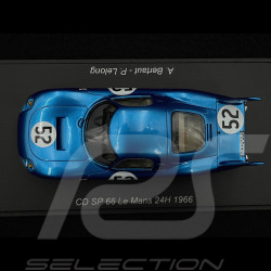CD Peugeot SP66 N° 52 24h Le Mans 1966 1/43 Spark S4596