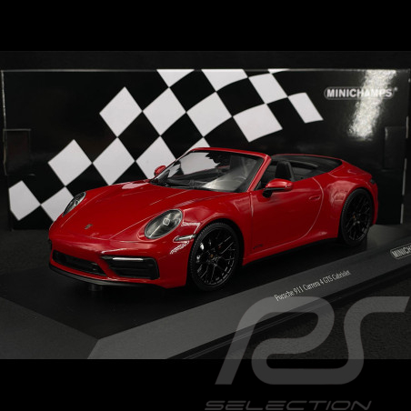 Porsche 911 Carrera 4 GTS Cabriolet Type 992 2020 Rouge Carmin 1/18 Minichamps 155063032
