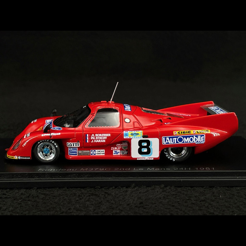 自動車 Rondeau M379C No.8 2nd Le Mans 1981 Rondeau M379C N° 8 2nd 24h Le Mans 1981 1/43 Spark S8458