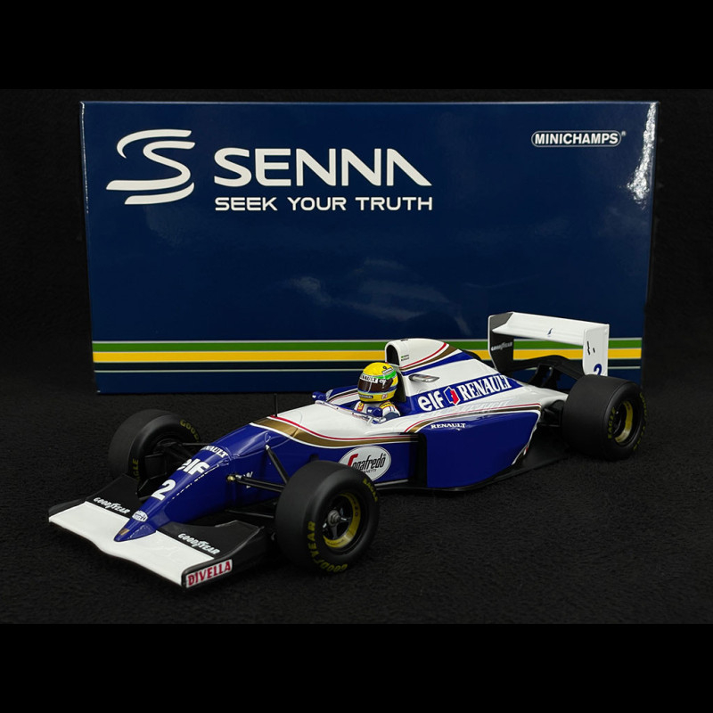 Miniature Minichamps Williams Renault FW16 N°2 - Ayrton Senna - San Marino 1994 - 1/18