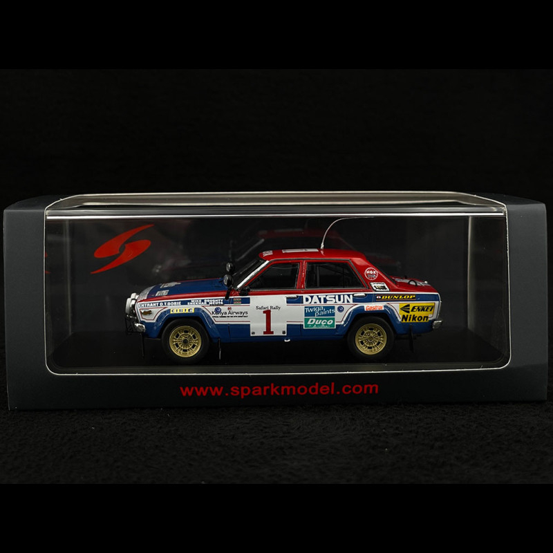 Modèle réduit Datsun 160j N°1 Vainqueur Rallye Safari 1980 S. Mehta M