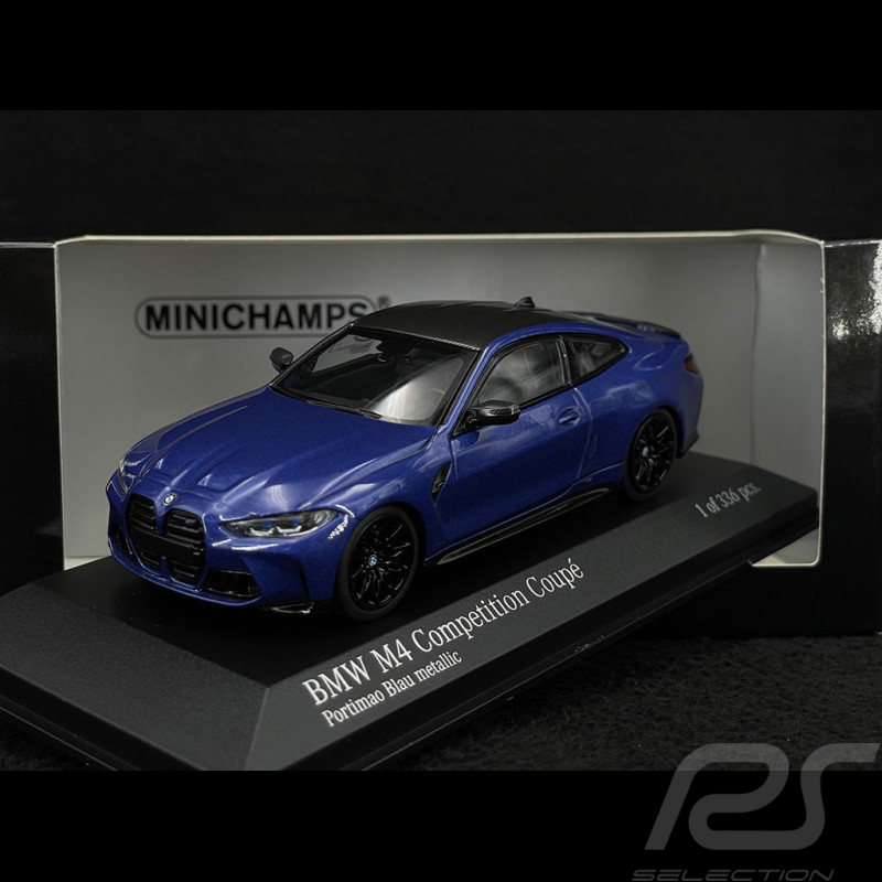 BMW M4 2020 Portimao Blue 1/43 Minichamps 410020125