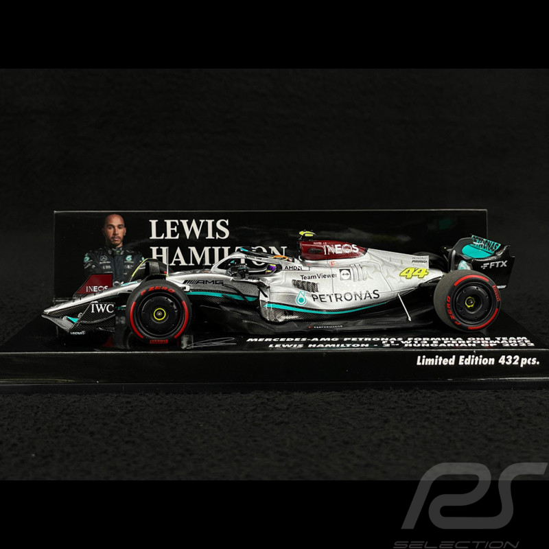 Lewis Hamilton Mercedes-AMG W13 n° 63 2ème GP Hongrie 2022 F1 1/43 Minichamps 417221344