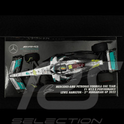 Lewis Hamilton Mercedes-AMG W13 n° 63 2ème GP Hongrie 2022 F1 1/43 Minichamps 417221344