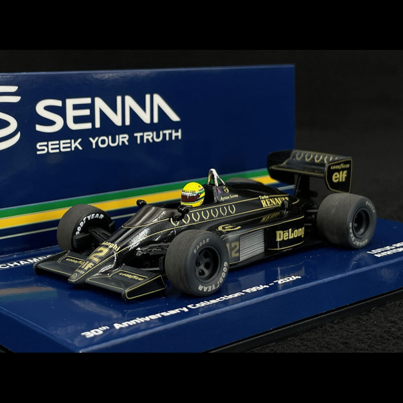 Minichamps Lotus 99T 'Dirty Version' - 1st 1987 Monaco Grand Prix - #12 A. Senna 1:43 model car