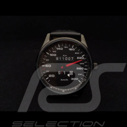 Porsche 911 300 km/h speedometer Watch black case / black dial / white numbers