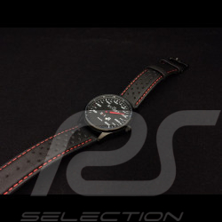 Montre compteur de vitesse Porsche 911 300 km/h boitier noir / fond noir / chiffres blancs