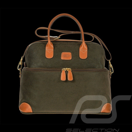 Firenze Bag Bellagio Bric's Collection Vanity Case Leather Olive Green BLF02530.378