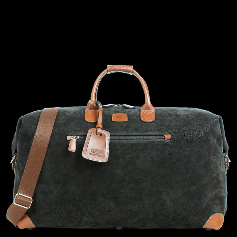 Sac De Voyage Lexdray Beijing Duffle Vert Olive - Grand Format, Toile Robuste, Fait Main