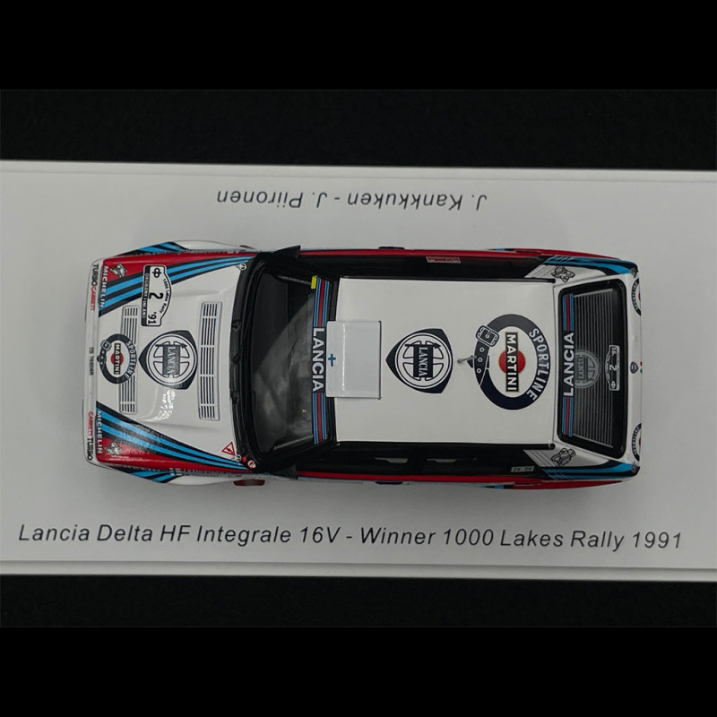 Lancia Delta HF Integrale 16V n° 1 2. Tour de Corse 1991 1/43 Spark S9009