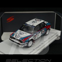 Lancia Delta HF Integrale 16V n° 2 Vainqueur Rallye Finlande 1991 1/43 Spark S9010